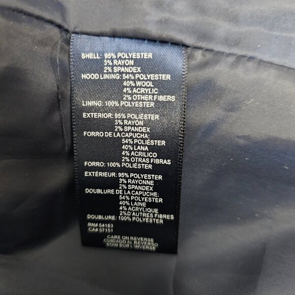 Tommy Hilfiger Hooded Duffel Red Toggle Walking Coat - Picture 13 of 14